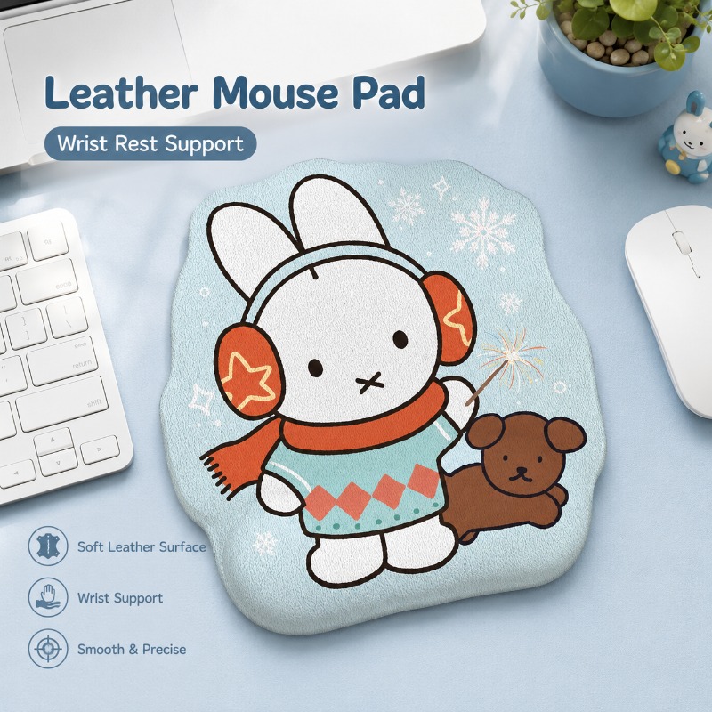 Wrist Rest Pad - وسادة فأرة جلدية بتصميم أنيمي ميفي