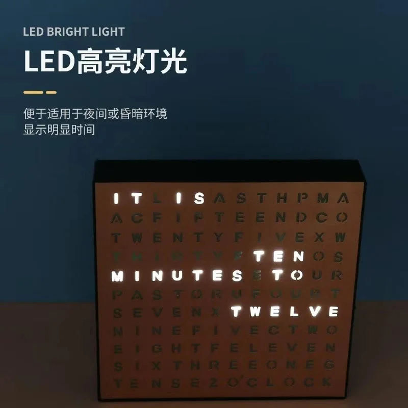 Led Desk Clock - ساعة إلكترونية مضيئة بتصميم عصري مع