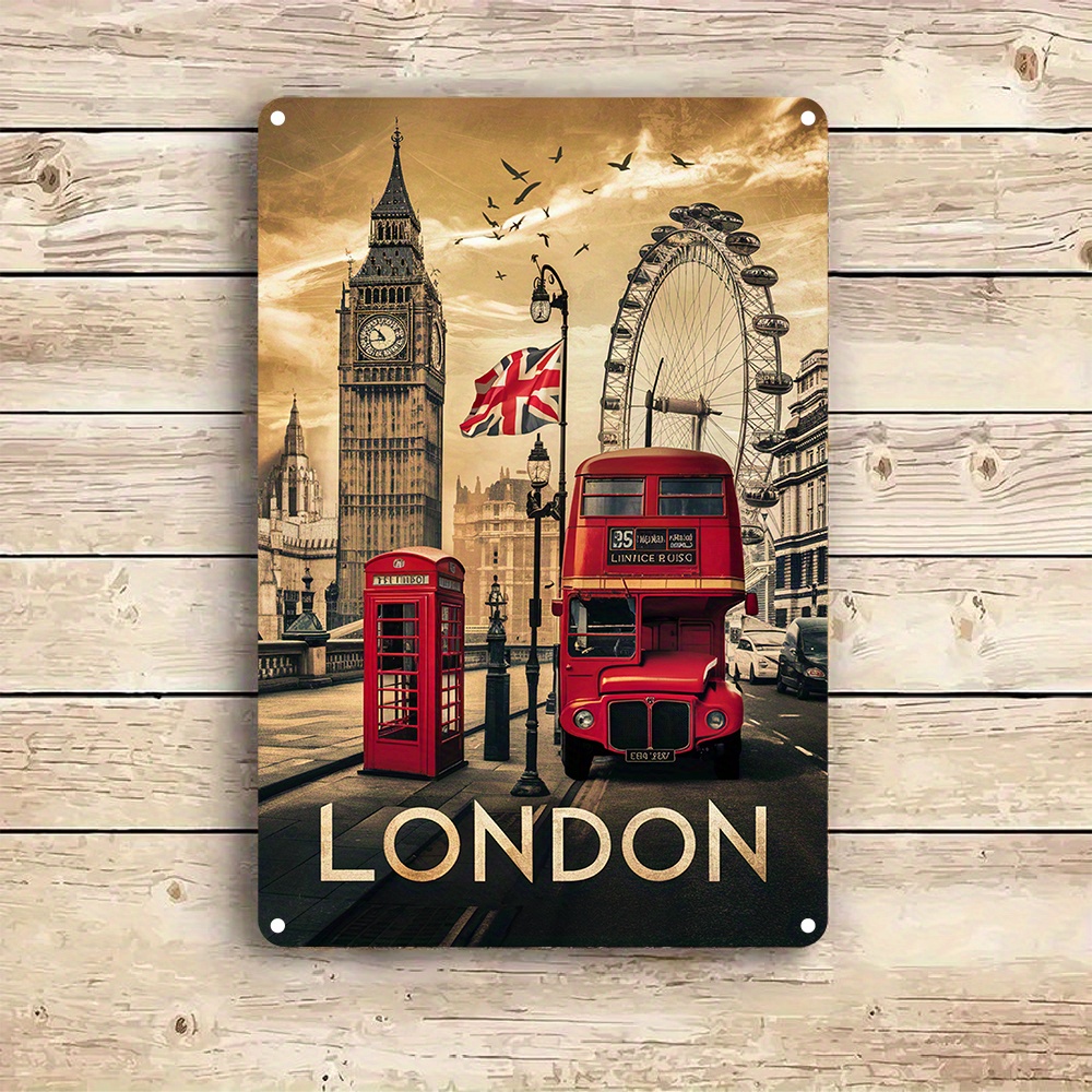 Home Office Of London - لافتة جدارية من الألومنيوم بتصميم لندن