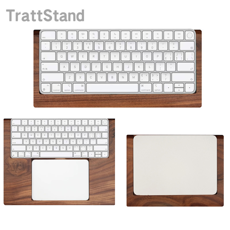 Wrist Rest Pad - حامل خشبي صلب من خشب الجوز