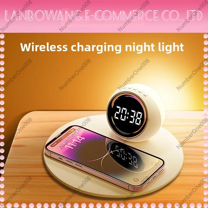 شاحن لاسلكي مع إضاءة ليلية، سا - مراجعة Led Desk Clock وسعره