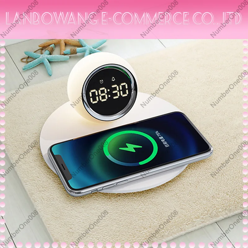 شاحن لاسلكي مع إضاءة ليلية، سا - مراجعة Led Desk Clock وسعره