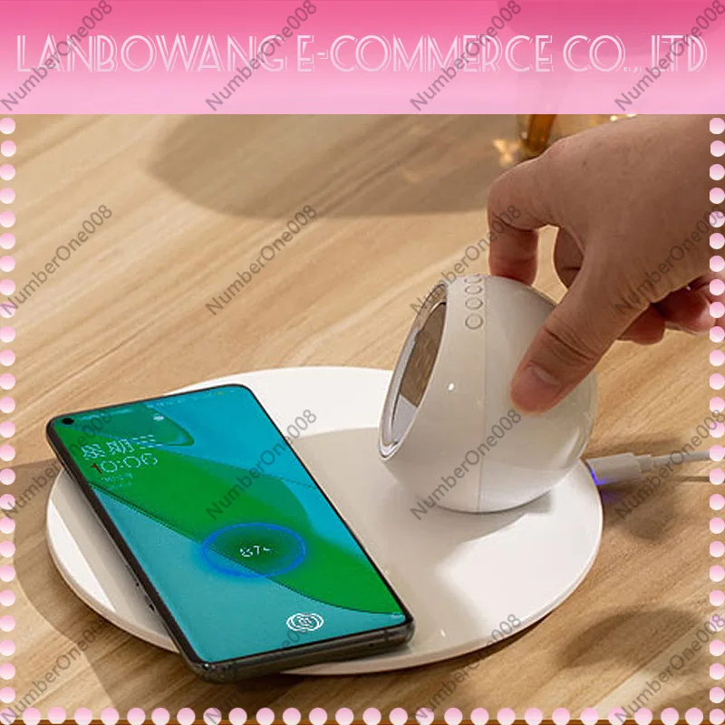 شاحن لاسلكي مع إضاءة ليلية، سا - مراجعة Led Desk Clock وسعره