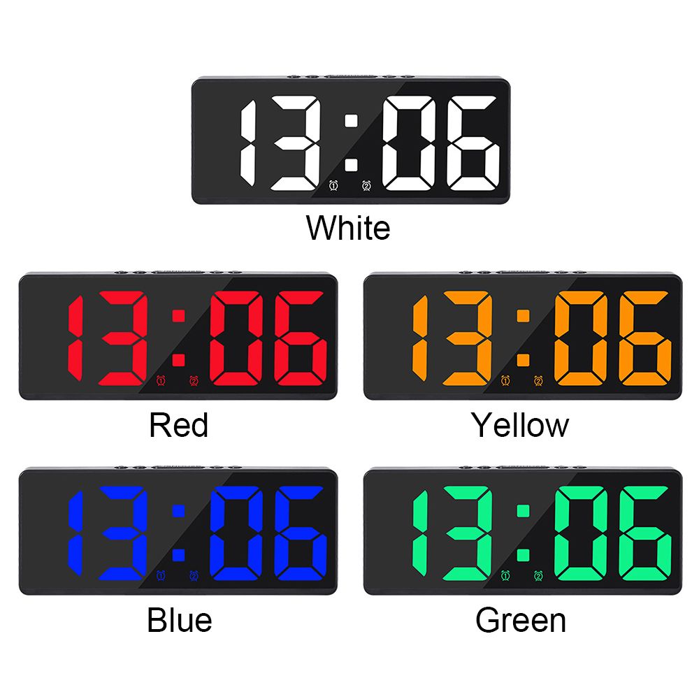 التحكم الصوتي المنبه الرقمية T - مراجعة Led Desk Clock وسعره