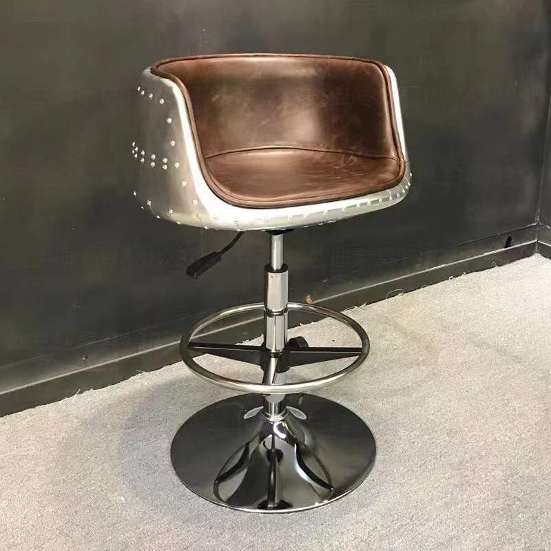 كرسي بار من الجلد بتصميم صناعي - مراجعة Home Office Industrial Design وسعره