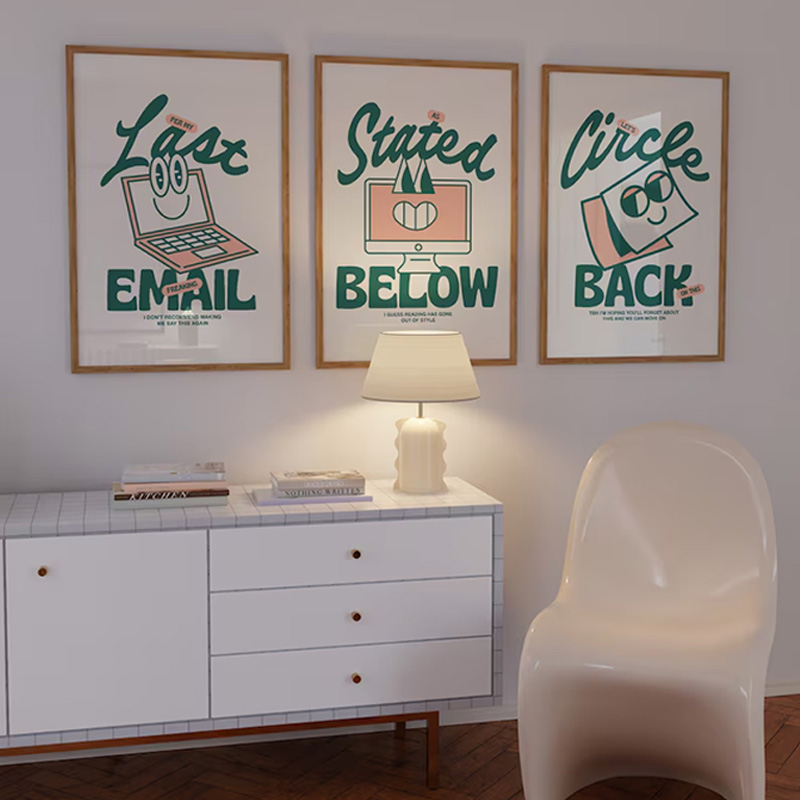 مضحك الأخضر مكتب ملصق فني بلدي - مراجعة Home Office Email وسعره