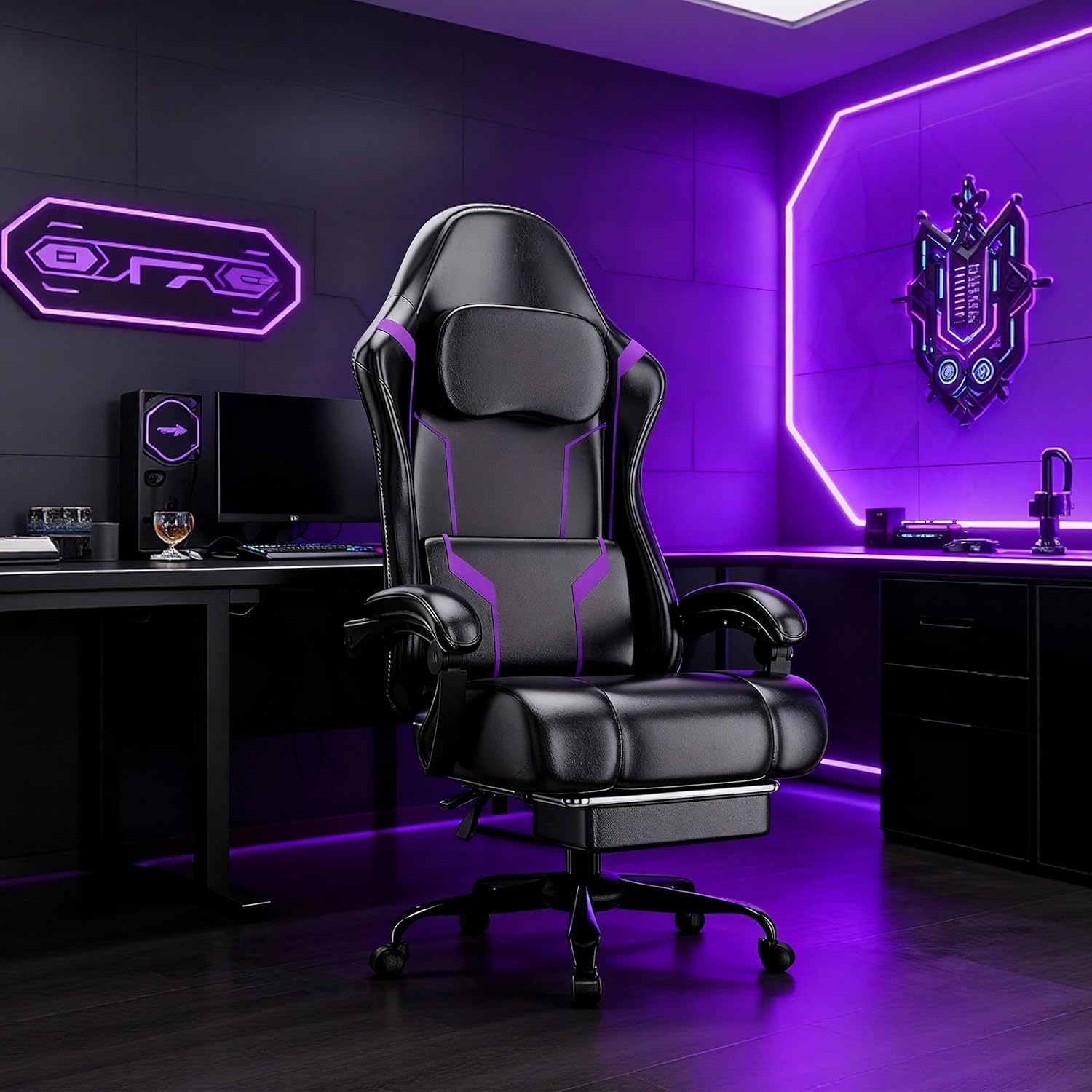 كرسي ألعاب مريح مع وسادة زنبرك - مراجعة Home Office Image وسعره