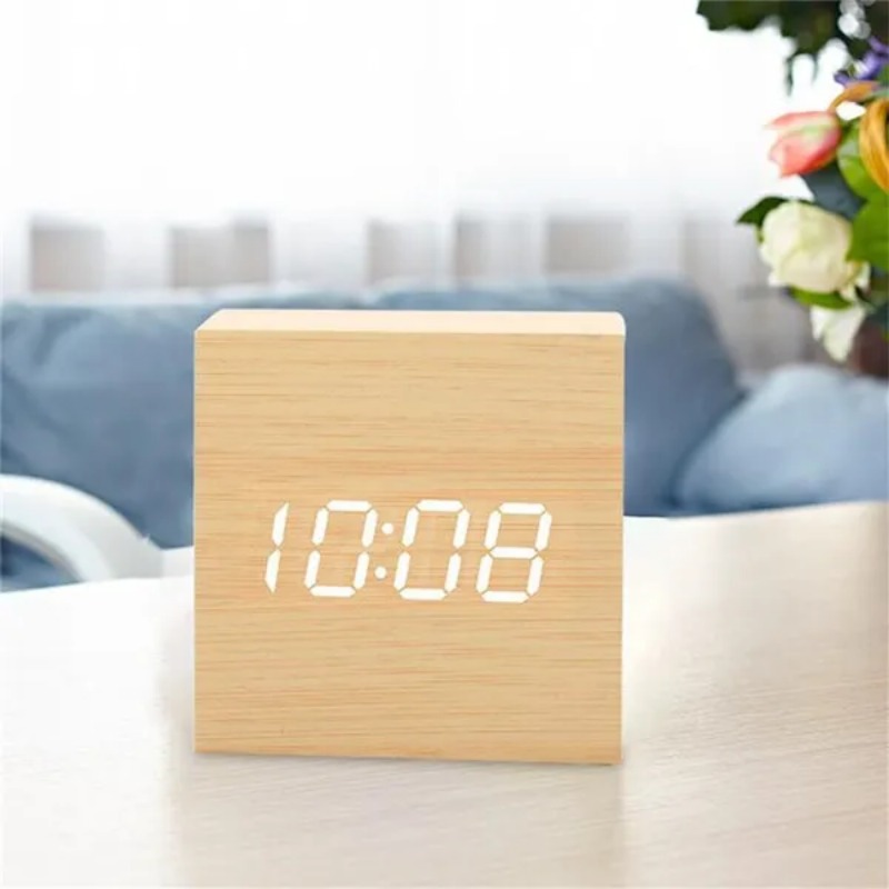 التحكم الصوتي ساعة إلكترونية ر - مراجعة Led Desk Clock وسعره