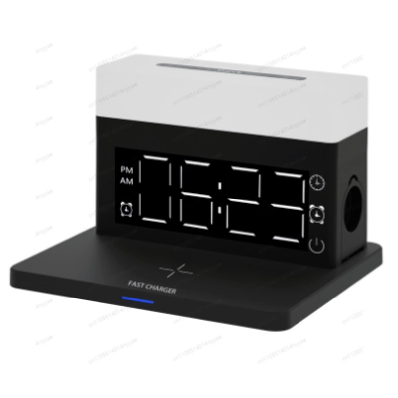 مصباح مكتب لاسلكي 6 في 1 للشحن - مراجعة Led Desk Clock وسعره