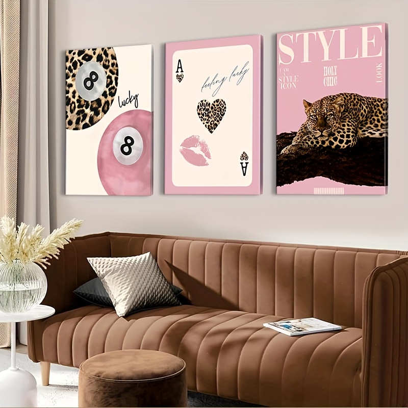 3 قطع من لوحات الفن الجداري ال - مراجعة Home Office Image وسعره