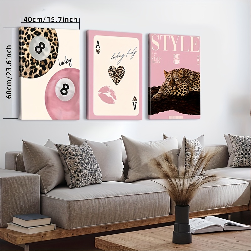 3 قطع من لوحات الفن الجداري ال - مراجعة Home Office Image وسعره