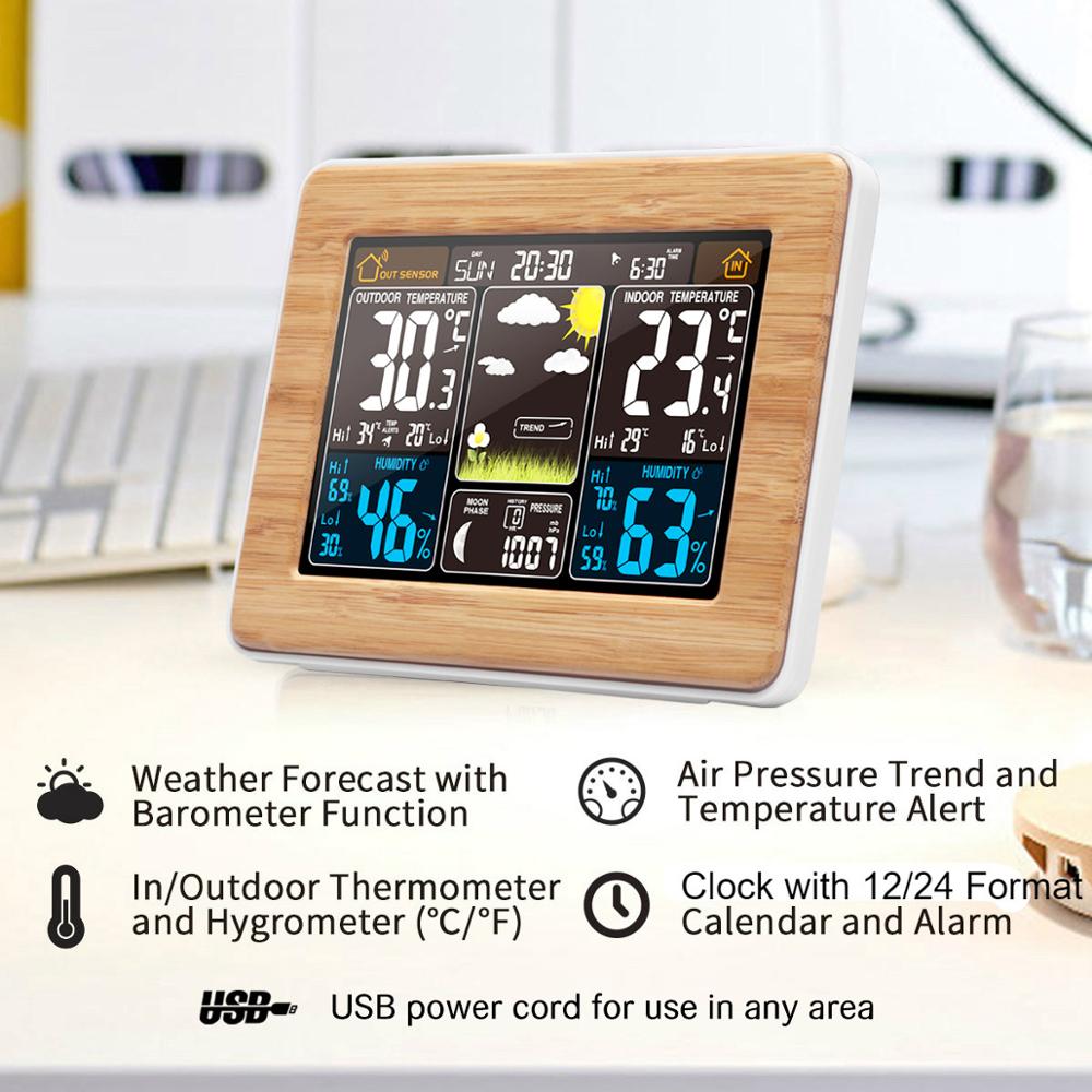 FanJu-ساعة منبه رقمية لاسلكية  - مراجعة Led Desk Clock وسعره
