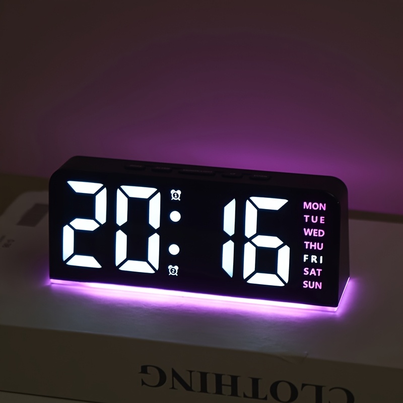ساعة منبه رقمية LED لسطح المكت - مراجعة Led Desk Clock وسعره