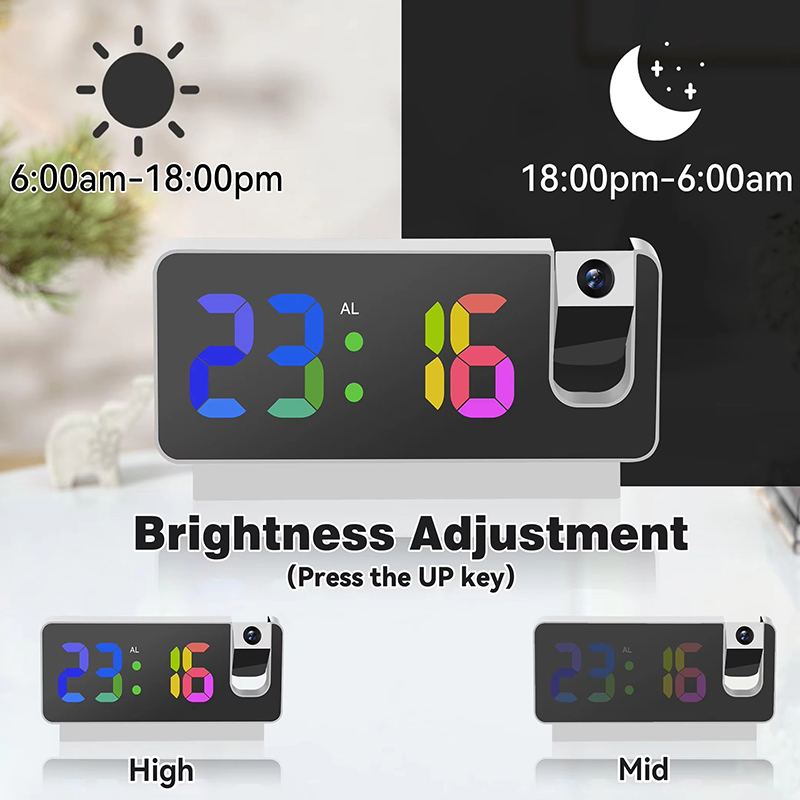 ساعة منبه للإسقاط مع شاشة LED  - مراجعة Led Desk Clock وسعره