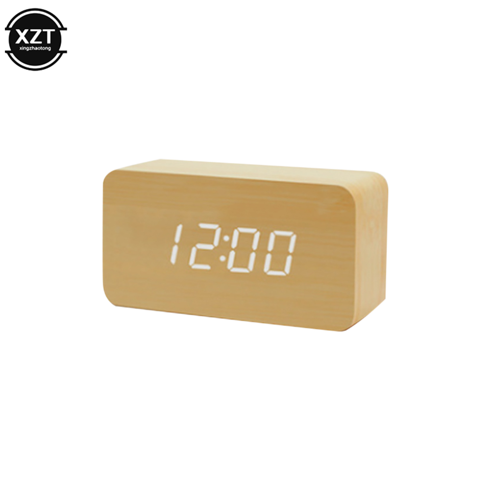 ساعة منبه عصرية LED ساعة خشبية - مراجعة Led Desk Clock وسعره