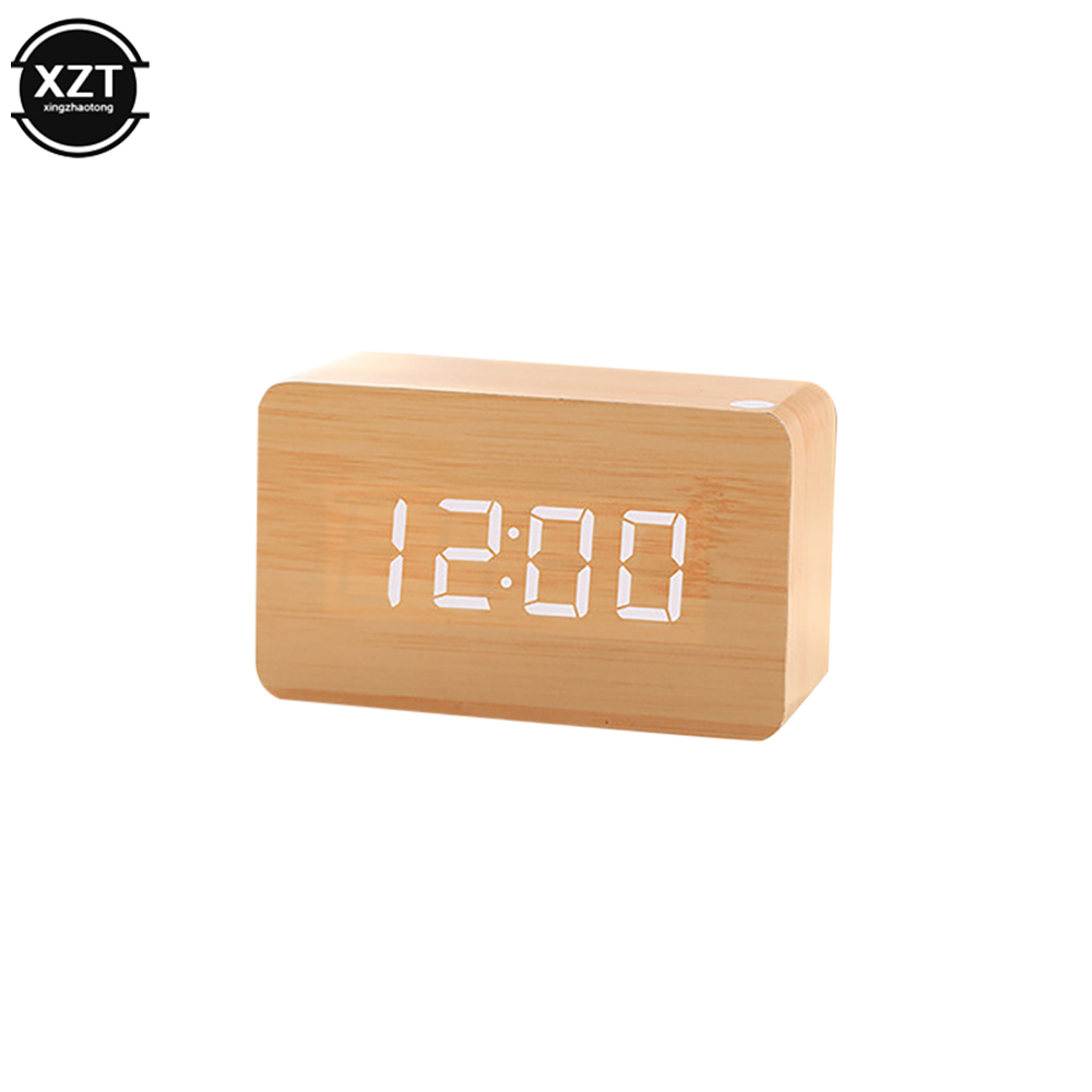 ساعة منبه عصرية LED ساعة خشبية - مراجعة Led Desk Clock وسعره