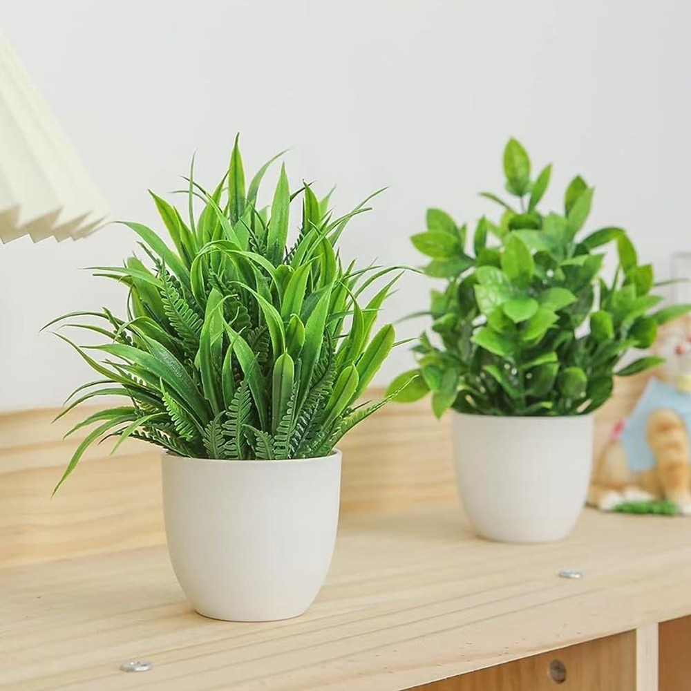 مجموعة من 4 نباتات اصطناعية صغ - مراجعة Home Office Word وسعره