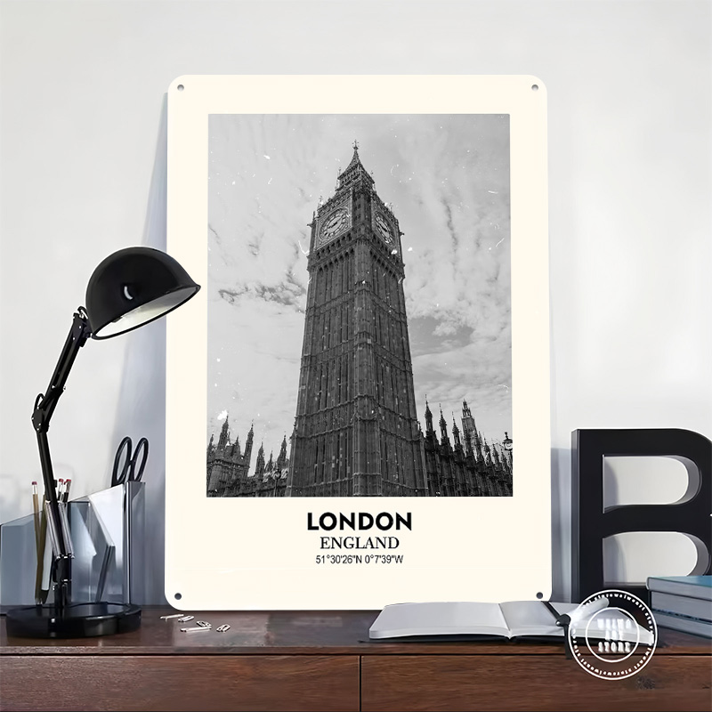 لافتة معدنية مطبوعة بتصميم بيج - مراجعة Home Office Of London وسعره