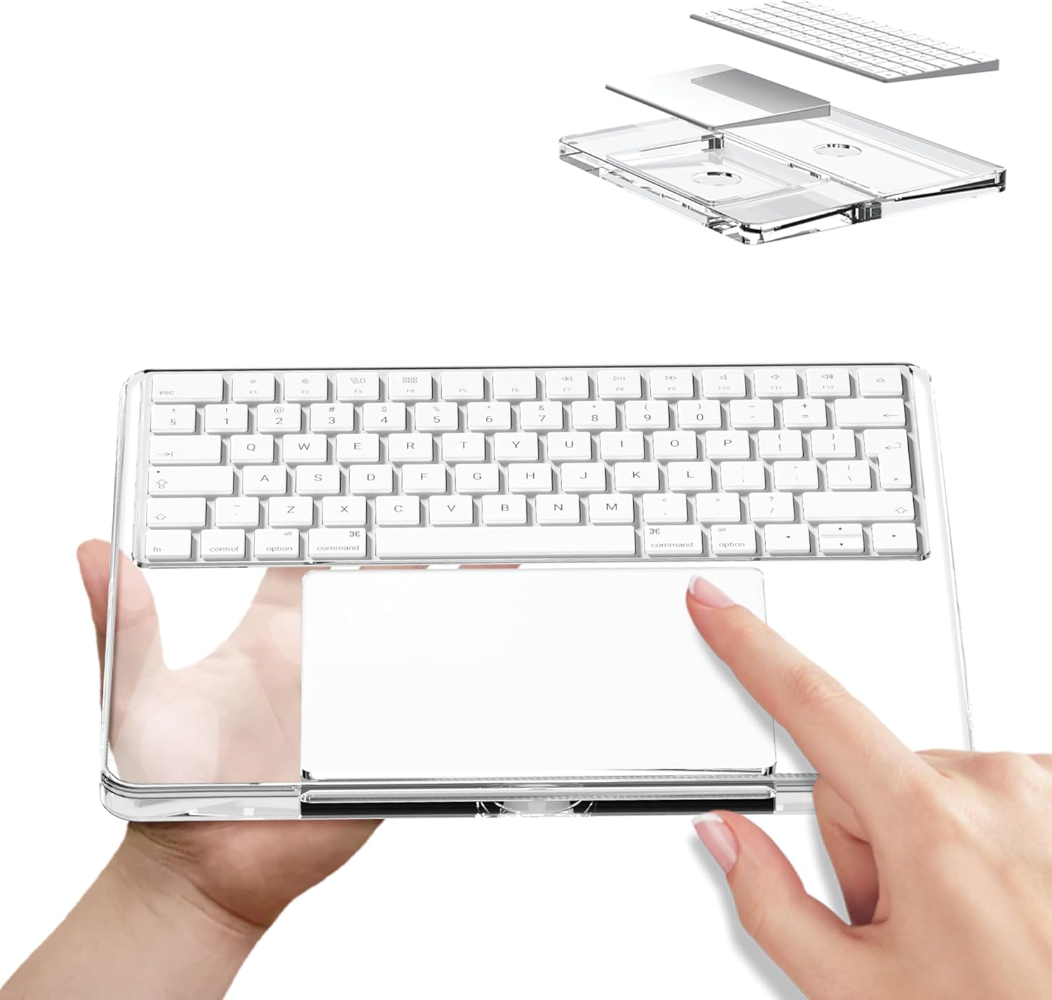 حامل لوحة مفاتيح أكريليك شفاف  - مراجعة Wrist Rest Pad وسعره
