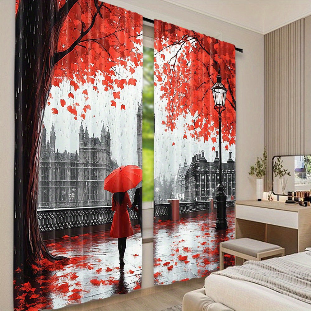 ستائر رومانسية بأوراق الخريف ا - مراجعة Home Office Of London وسعره
